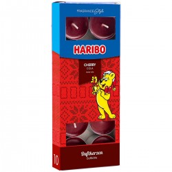 "Haribo" arbatinės žvakės Cherry Cola Winter edition, 10 vnt.