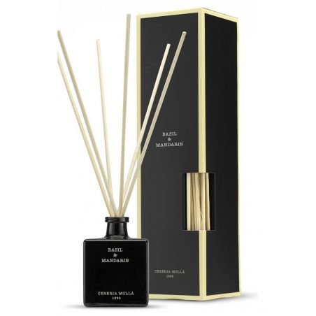 Cereria Molla Basil & Mandarin namų kvapas su lazdelėmis 100 ml