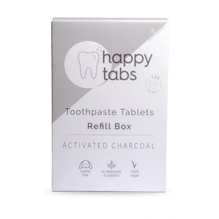 Dantų pastos tablečių Mint Charcoal (be fluoro) papildymas, 120 tab.