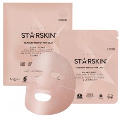 Silkmud™ prancūziškojo rausvojo molio valomoji lakštinė veido kaukė-STARSKIN-STARSKIN