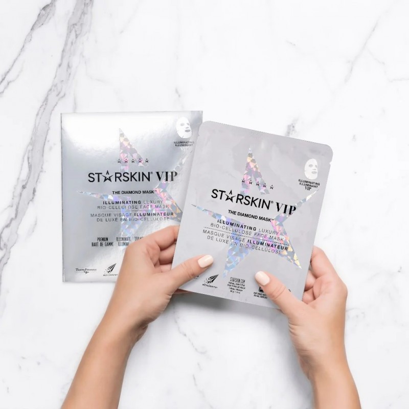 Deimantinė kaukė The Diamond Mask™ Illuminating Luxury Bio-Cellulose Face Mask-STARSKIN-STARSKIN