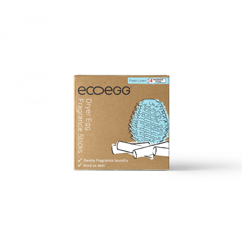 "Ecoegg Dryer Eggs" Fresh Linen: kiaušinio formos džiovinimo kamuoliukų papildymas, 4vnt-ECOEGG-Pagrindinis