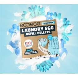"Ecoegg" Fresh Linen ekologiško skalbimo kiaušinio papildymas, 50 skalbimų.