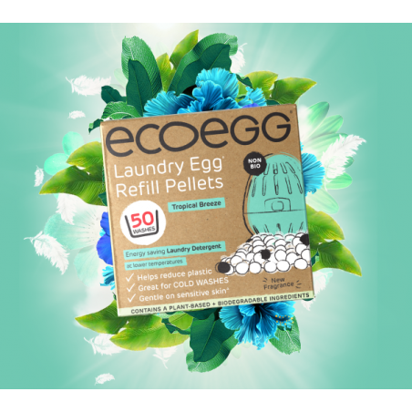 "Ecoegg" Tropical Breeze ekologiško skalbimo kiaušinio papildymas, 50 skalbimų.