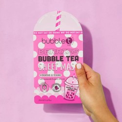 Drėkinamoji lakštinė kaukė Berries - "Bubble Tea Edition"-BUBBLE T-BUBBLE T