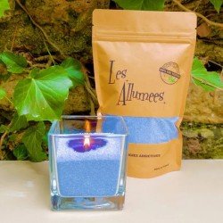 Les Allumees žvakių perlai (be indelio) - Blue Lagoon, 500g-LES ALLUMEES-Žvakės