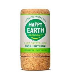 Natūralus dezodorantas Crystal Stick bekvapis, 90g-HAPPY EARTH-HAPPY EARTH