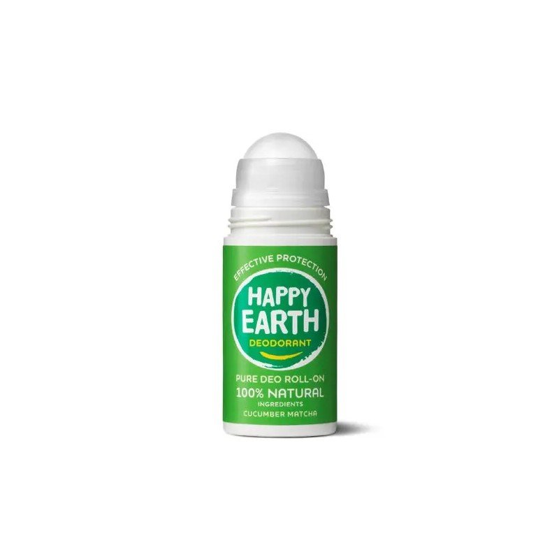 Natūralus rutulinis dezodorantas Cucumber Matcha, 75ml-HAPPY EARTH-HAPPY EARTH