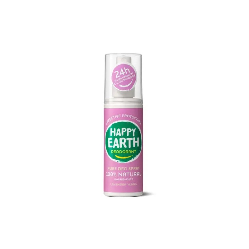 Natūralus dezodoranto purškiklis Lavender Ylang, 100ml-HAPPY EARTH-HAPPY EARTH