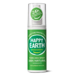 Natūralus dezodoranto purškiklis Cucumber Matcha, 100ml-HAPPY EARTH-HAPPY EARTH