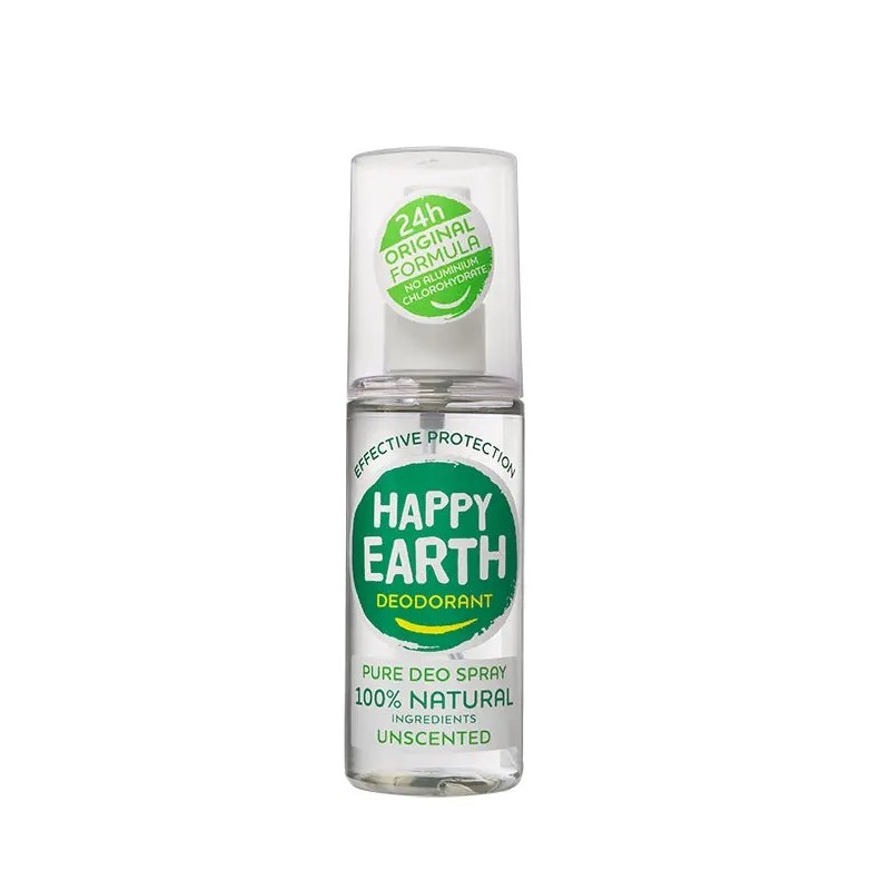 Natūralus dezodoranto purškiklis Bekvapis, 100ml-HAPPY EARTH-HAPPY EARTH