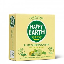 Kietasis šampūnas Volume & Shine (plaukų apimčiai ir blizgesiui), 70g-HAPPY EARTH-HAPPY EARTH