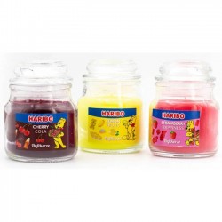 Haribo žvakių rinkinys - Lemon Fruits, Cherry Cola, Strawberry Happiness - 3x 85 g-Haribo Duftkerzen-Haribo Duftkerzen