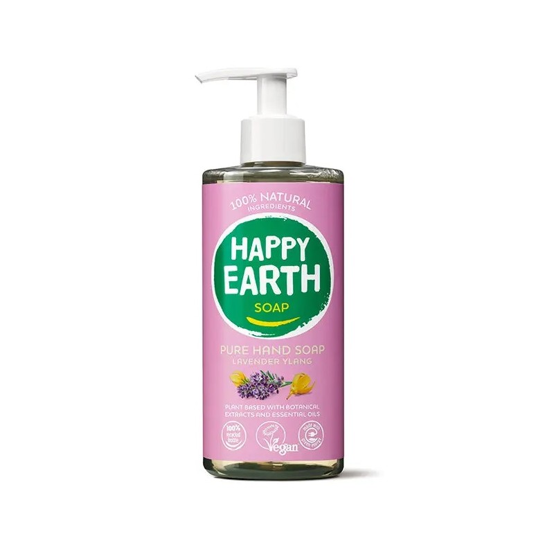 Skystas rankų muilas Lavender Ylang, 300ml-HAPPY EARTH-HAPPY EARTH