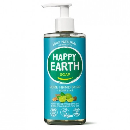 Skystas rankų muilas Cedar Lime, 300ml-HAPPY EARTH-HAPPY EARTH