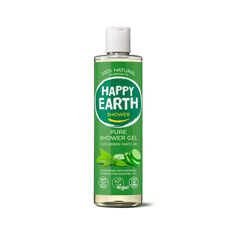 Dušo gelis Cucumber Matcha, 300ml-HAPPY EARTH-HAPPY EARTH