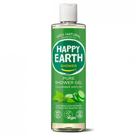 Dušo gelis Cucumber Matcha, 300ml-HAPPY EARTH-HAPPY EARTH