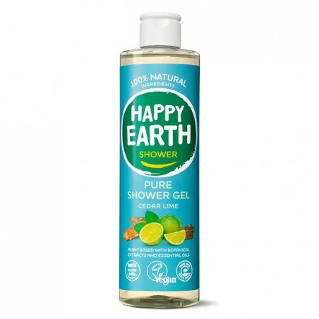 Dušo gelis Cedar Lime, 300ml-HAPPY EARTH-HAPPY EARTH