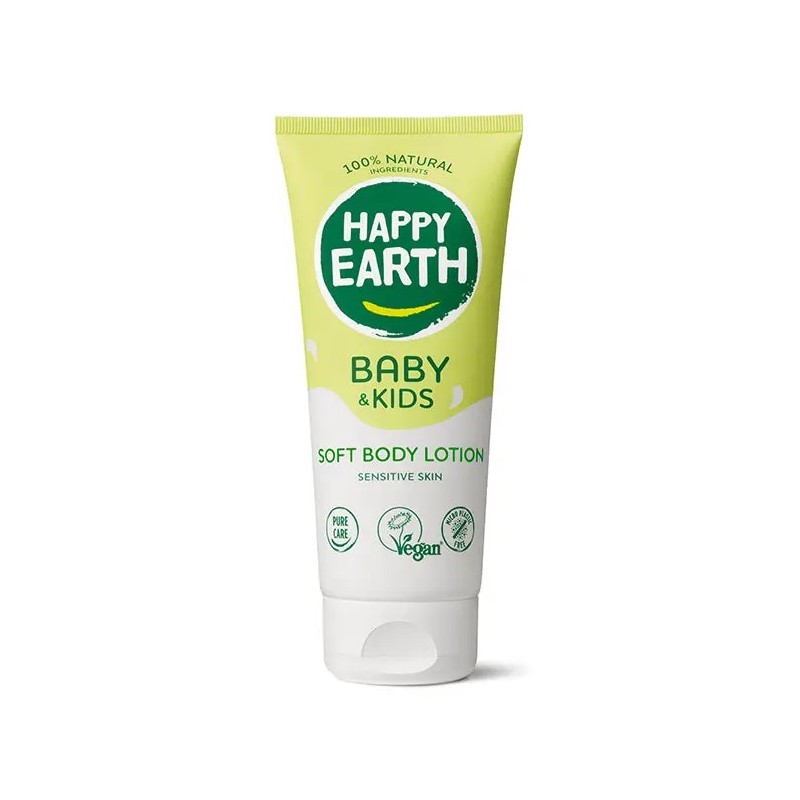 Švelnus kūno losjonas kūdikiams ir vaikams, 200ml-HAPPY EARTH-HAPPY EARTH