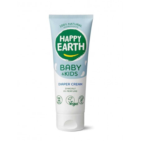 Baby & Kids 100% Natural Diaper Cream cinko tepalas be kvapiųjų medžiagų, 75ml-HAPPY EARTH-HAPPY EARTH