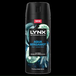 "Lynx Aqua Bergamot"...