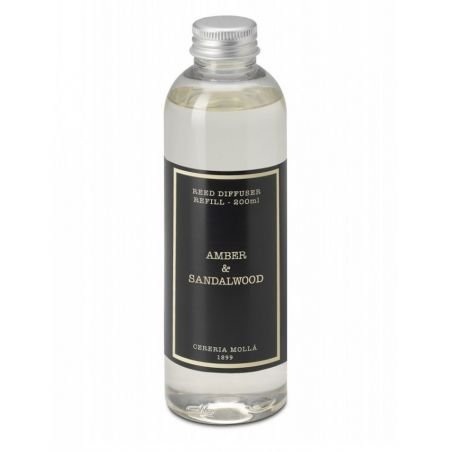 Cereria Molla Amber & Sandalwood papildymas 200 ml