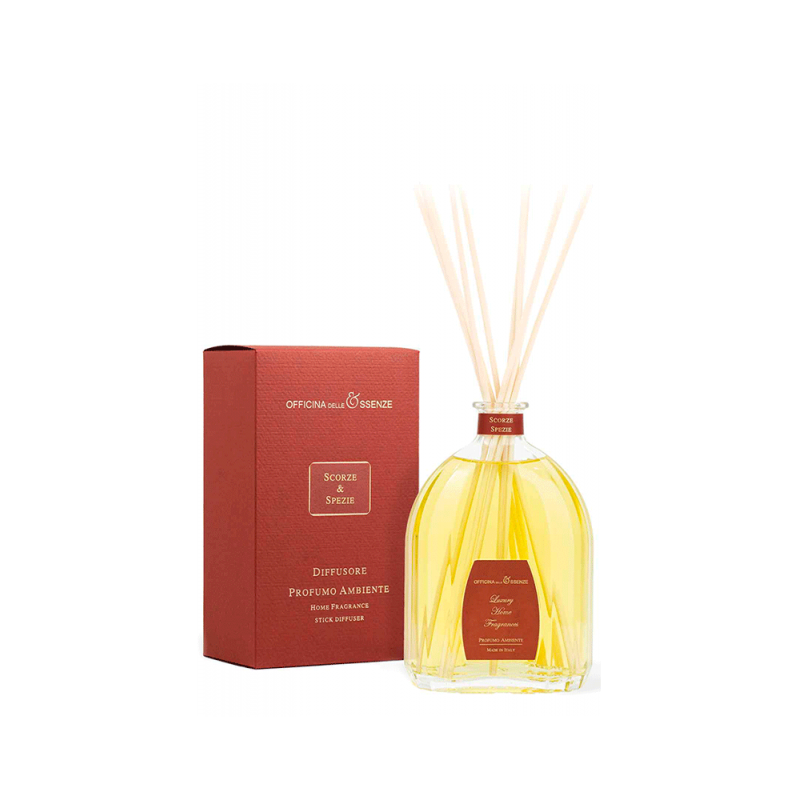 Officina Delle Essenze Scorze & Spezie namų kvapas su lazdelėmis 250 ml