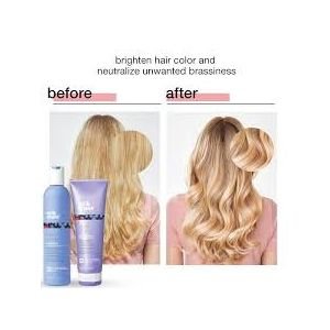 Milk Shake Silver Shine violetinis kondicionierius blond ir žiliems plaukams 250 ml
