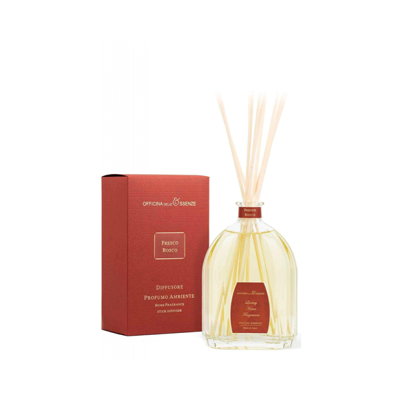 Officina Delle Essenze Fresco Bosco namų kvapas su lazdelėmis 250 ml