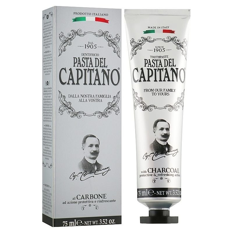 Pasta Del Capitano Charcoal dantų pasta 75 ml