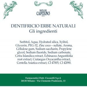 Pasta Del Capitano Natural Herbs dantų pasta 75 ml