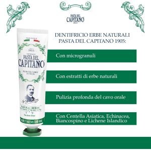 Pasta Del Capitano Natural Herbs dantų pasta 75 ml