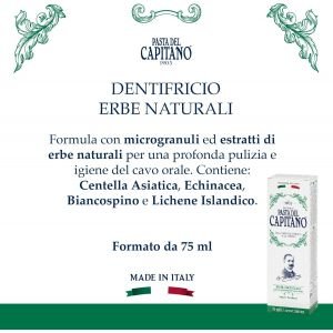 Pasta Del Capitano Natural Herbs dantų pasta 75 ml
