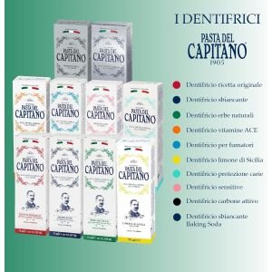 Pasta Del Capitano Natural Herbs dantų pasta 75 ml