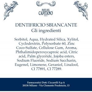 Pasta Del Capitano Whitening dantų pasta 75 ml