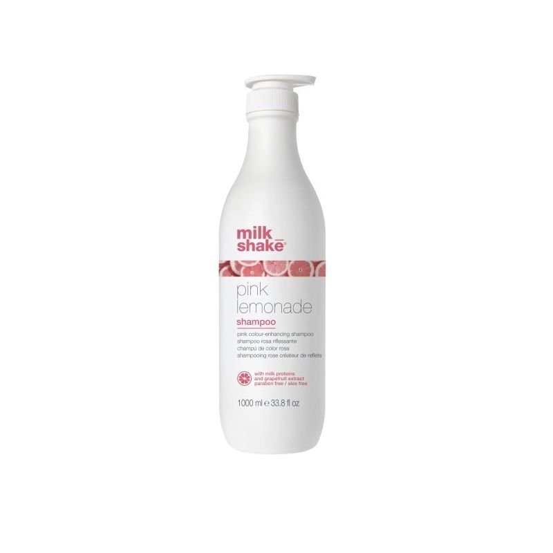 Milk Shake Pink Lemonade rožinis šampūnas šviesintiems plaukams 1000 ml