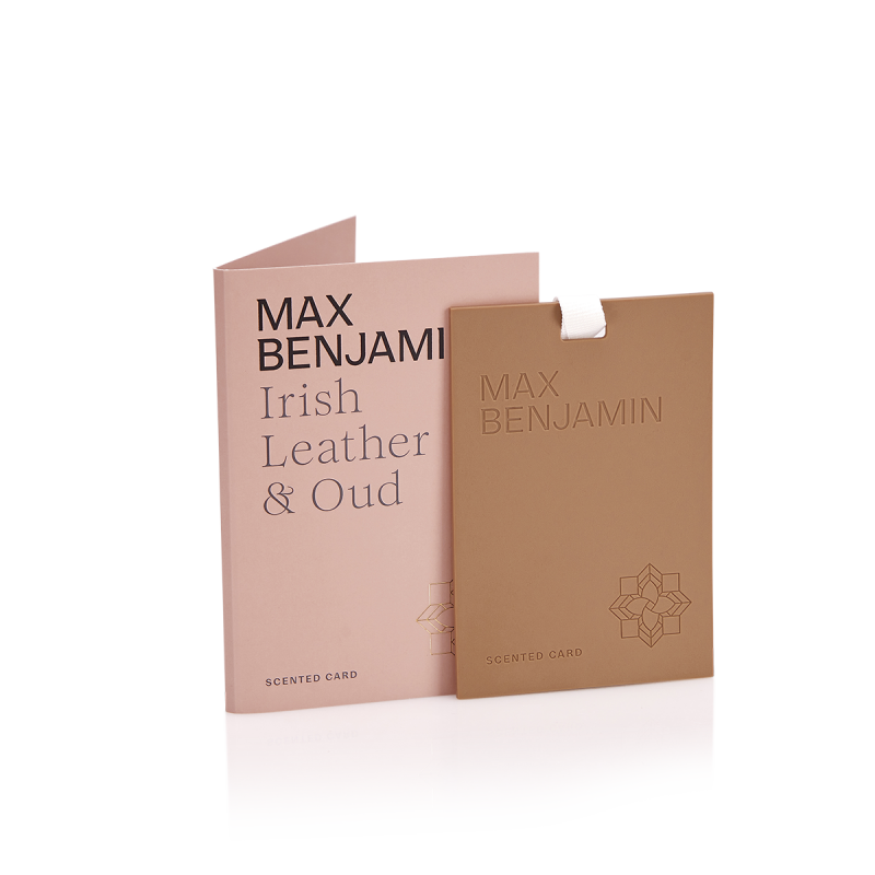 Max Benjamin Irish Leather & Oud aromatinė kortelė