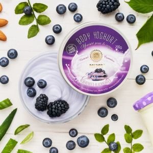 Saules Fabrika Blueberries-Blackberries kūno jogurtas 200 g