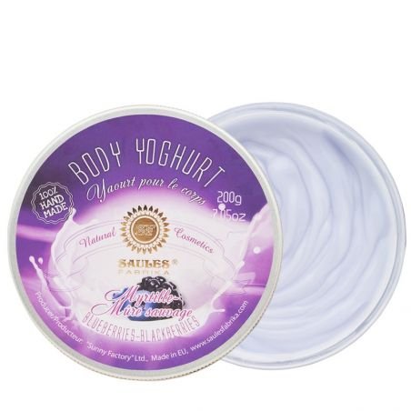 Saules Fabrika Blueberries-Blackberries kūno jogurtas 200 g