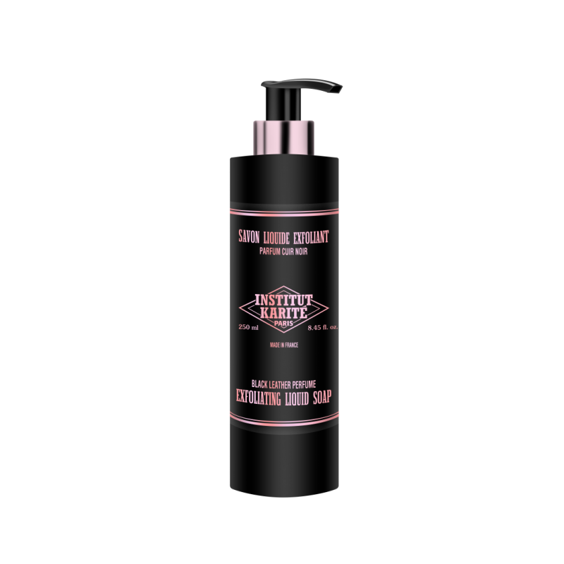 Šveičiamasis skystas muilas| Institut Karite Black Leather, 250ml