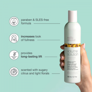 Milk Shake Volume Solution apimties suteikiantis šampūnas 300 ml