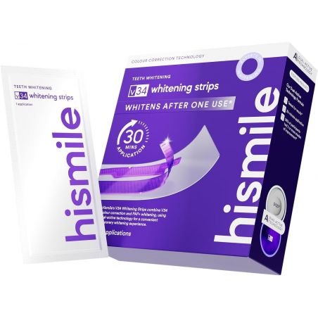 Hismile V34 Whitening Strips balinimo juostelės 14 vnt