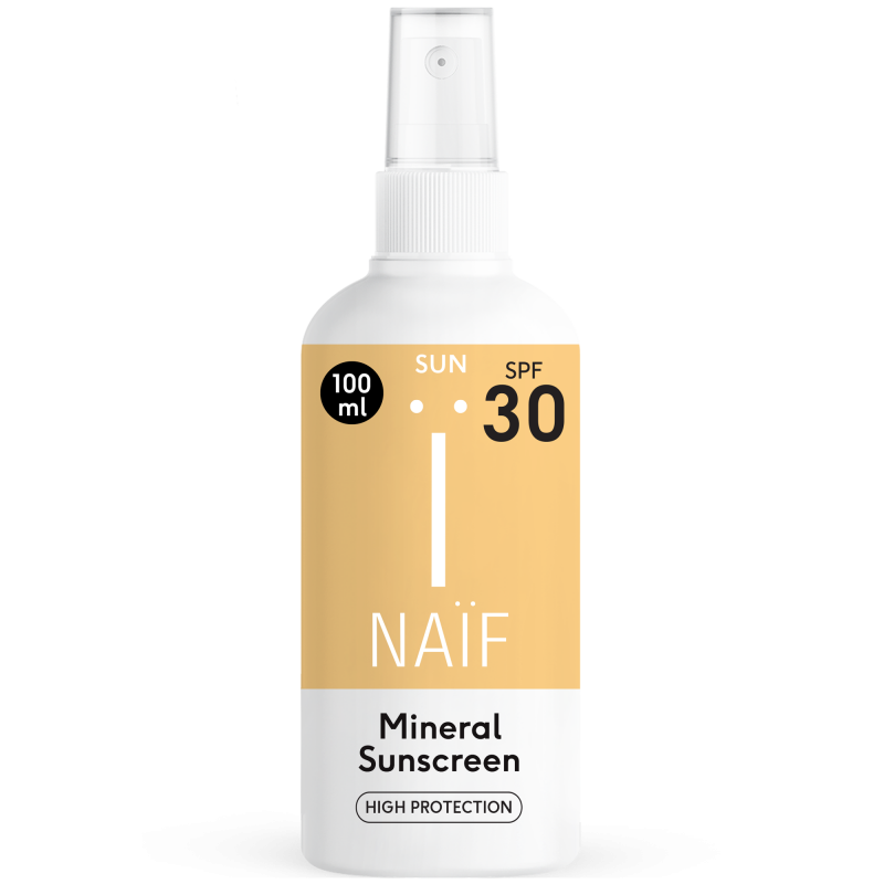 Naïf SPF 30 mineralinis purškiamasis kremas nuo saulės 100 ml