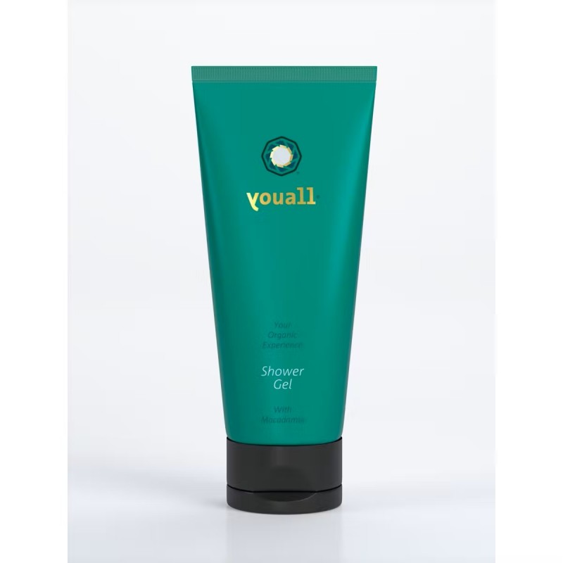 YOUALL ORGANIC Ekologiškas dušo gelis su makadamijomis, 200 ml-YOUALL HONEST BODY CARE-YOUALL