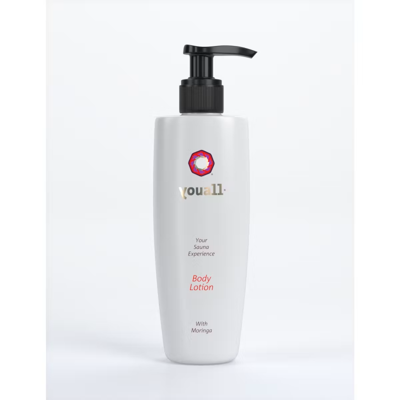 YOUALL SAUNA Kūno losjonas su moringomis, 200 ml-YOUALL HONEST BODY CARE-YOUALL