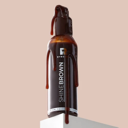 SHINE BROWN CHOCOLATE OIL Itin greitai veikiantis bronzinantis aliejus, 145ml-BYROKKO-BYROKKO