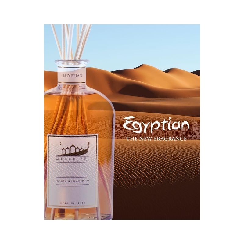 „Muschieri Venezia“ Namų kvapų difuzorius „EGYPTIAN“, 500ml-MUSCHIERI VENEZIA-MUSCHIERI VENEZIA