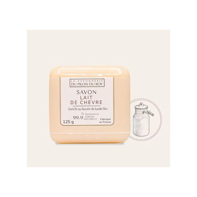 Ožkų pieno muilas (Chèvre) 125g-LA SAVONNERIE DU PILON DU ROY-La Savonnerie du Pilon du Roy