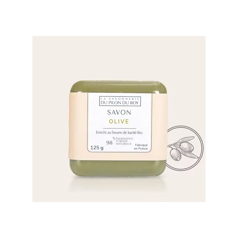 Alyvuogių muilas (Olive) 125g-LA SAVONNERIE DU PILON DU ROY-La Savonnerie du Pilon du Roy