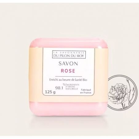 La Savonnerie Du Pilon Du Roy Rose muilas 125 g
